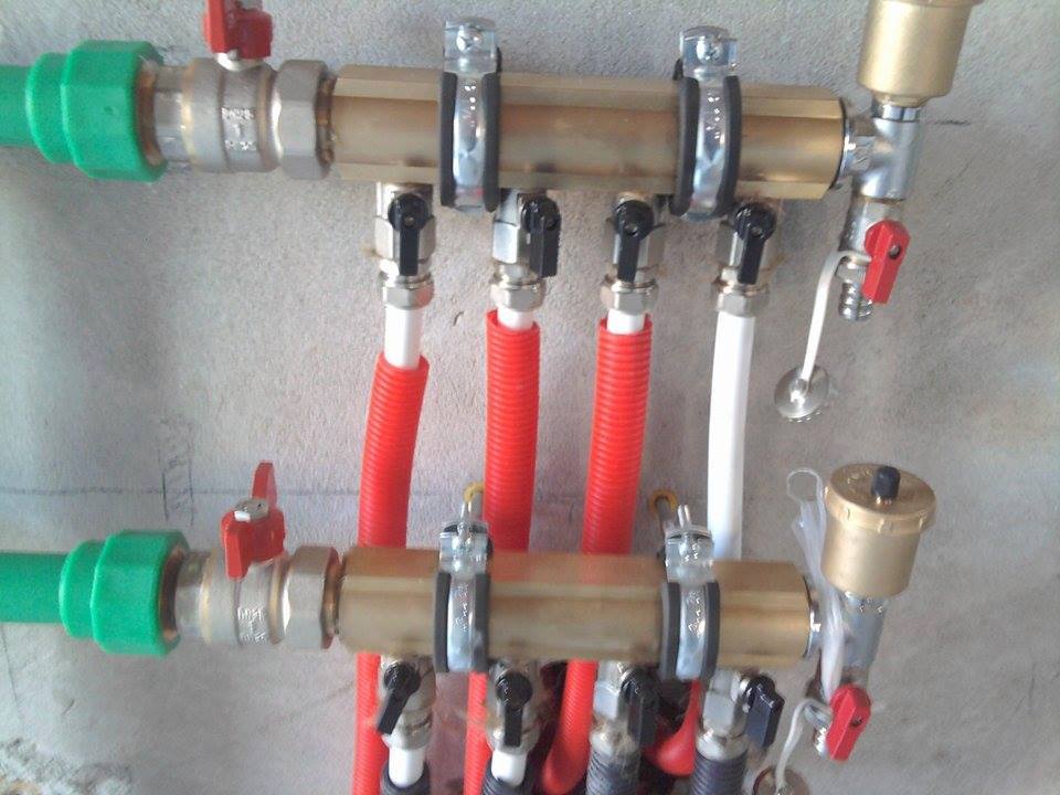 Sistem za gas sa cevima i ventilima